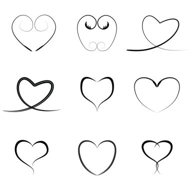 vektör siyah kupa simgeler kümesi