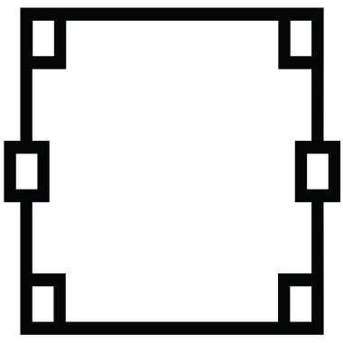 Dekoratif dekoratif çerçeve