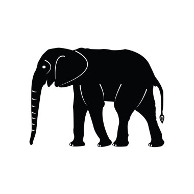 Filler siluetleri vektör