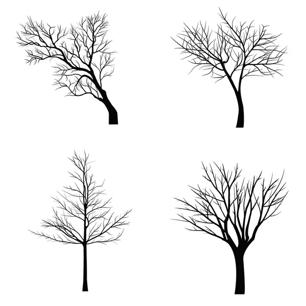 Дерева з мертвою гілкою — стоковий вектор