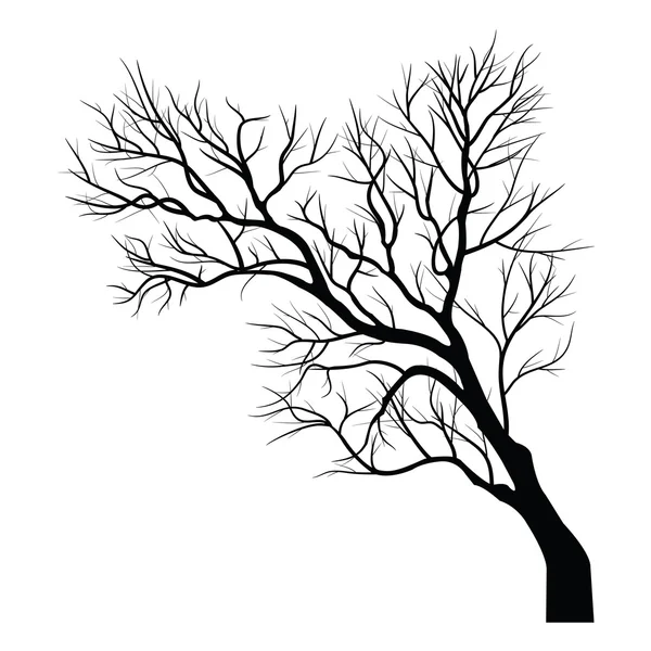 Деревья с мёртвой веткой — стоковый вектор