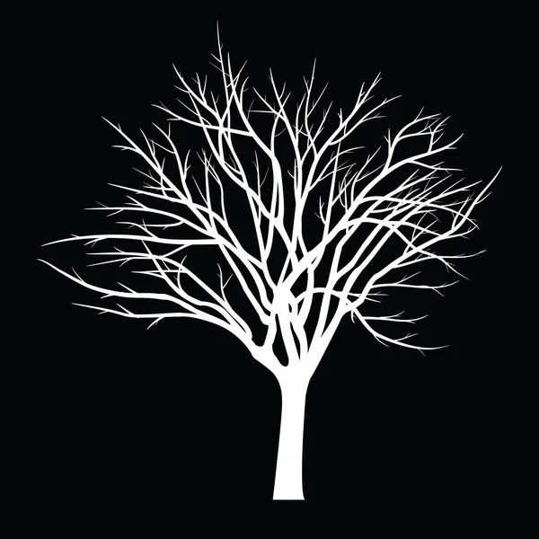 Ağaçları ile ölü şube — Stok Vektör