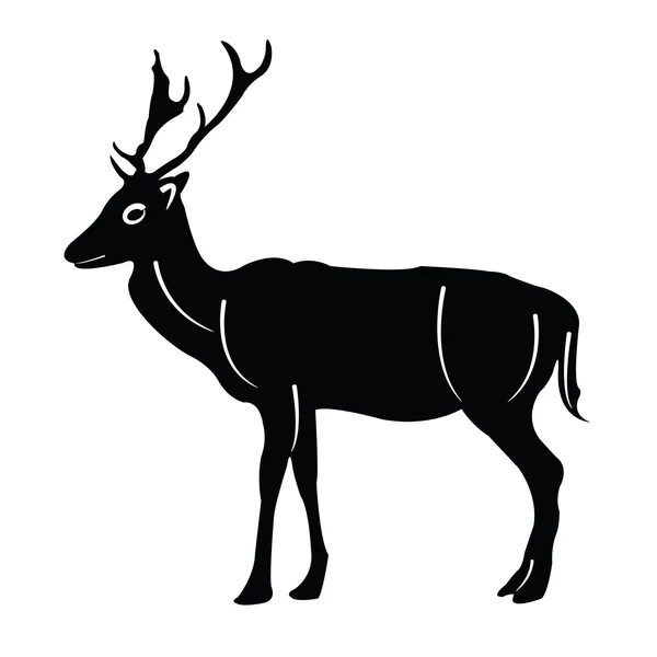 Sylwetka jelenia — Wektor stockowy