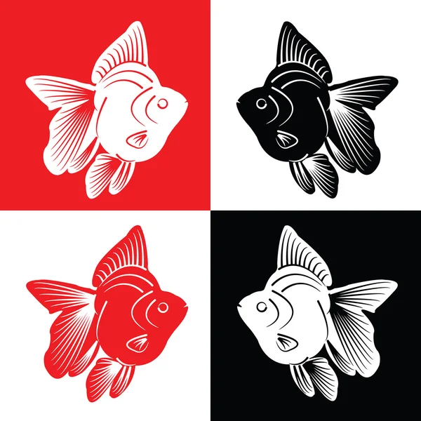 Fish Silhouette — Stock Vector