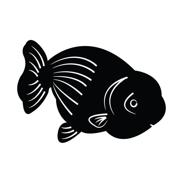 Silueta de pescado — Archivo Imágenes Vectoriales