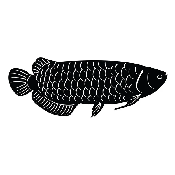 Silueta de pescado — Archivo Imágenes Vectoriales