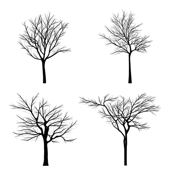 Bomen met dead branch — Stockvector