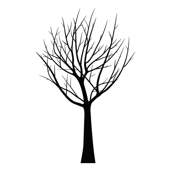 枯れた枝が付いている木 — ストックベクタ