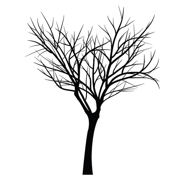 Bomen met dead branch — Stockvector