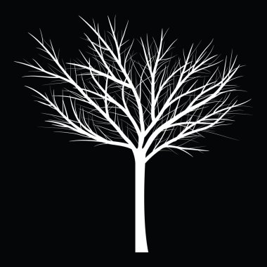 Trees with dead branch vector