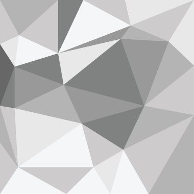 Soyut gri 3d iç duvarda poligonal desenli