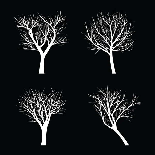 Bomen met dead branch — Stockvector