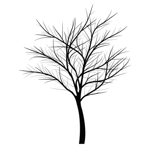 Trees with dead branch — Stock Vector