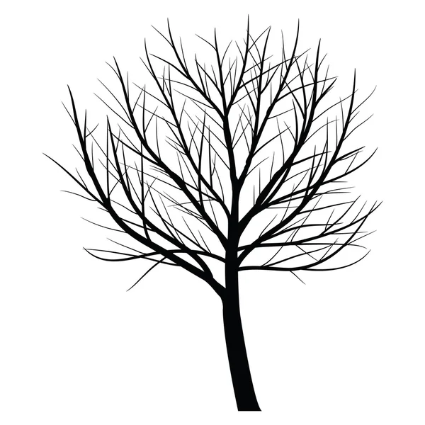 Bomen met dead branch — Stockvector