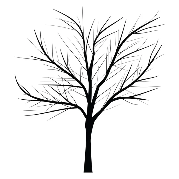 Árvores com ramo morto — Vetor de Stock