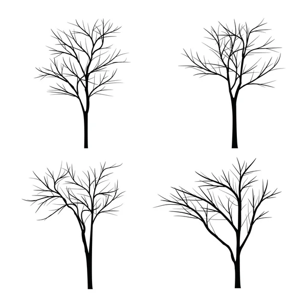 Bomen met dead branch — Stockvector