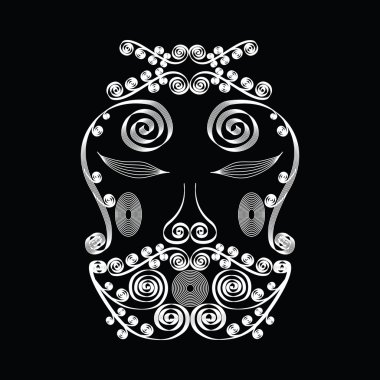 Soyut hayaletler yüzler