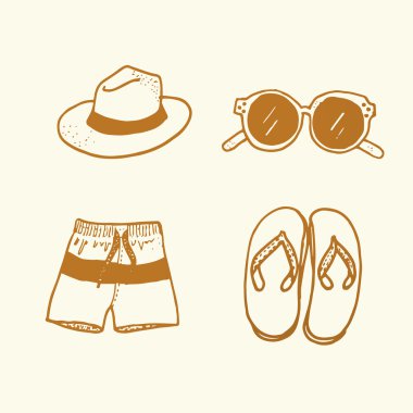 Serbest el çekilmiş turizm seyahat arka plan belirleme