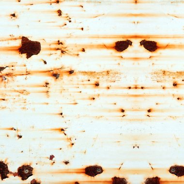 Kırık boya dokulu, grunge arka plan üzerinde paslı çelik yakın çekim