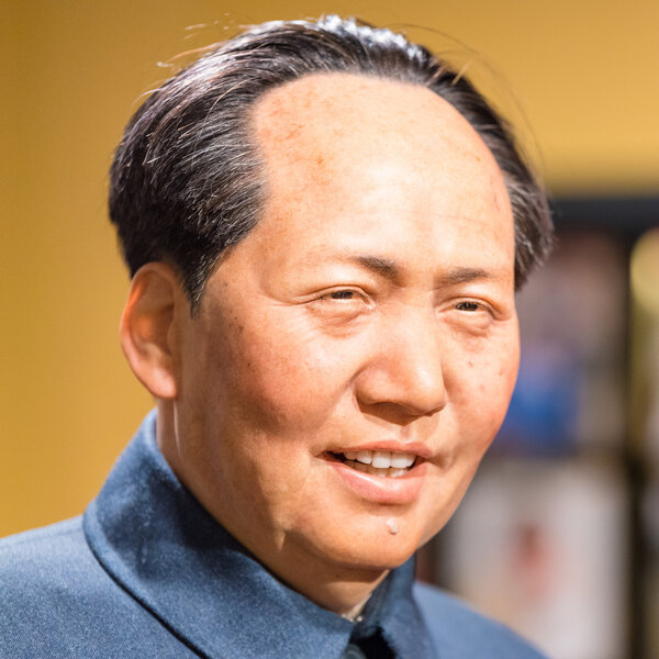 Waxwork of Mao Zedong on display at Madame Tussauds 