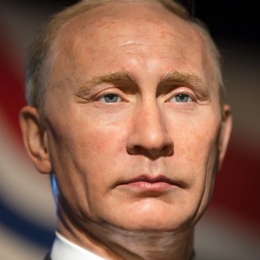 Vladimir Putin'in Waxwork Madame Tussauds ekranda 