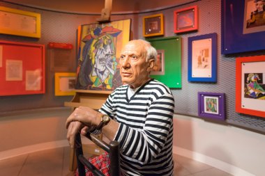 Pablo Picasso ruhlu Madame Tussauds ekranda 