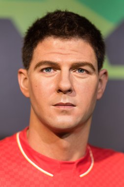 Steven George Gerrard'ın Waxwork Madame Tussauds'da sergileniyor