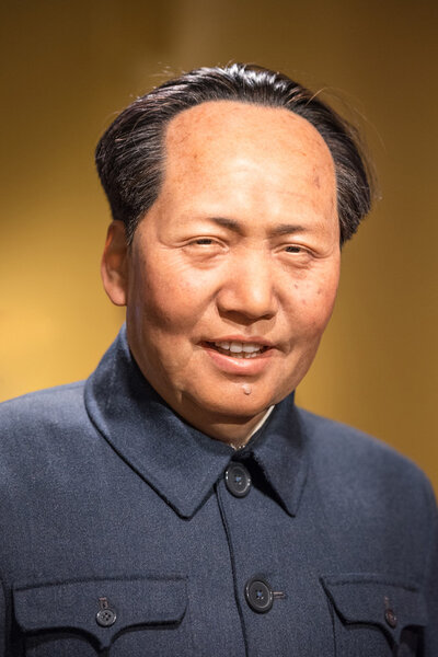 Waxwork of Mao Zedong on display at Madame Tussauds 