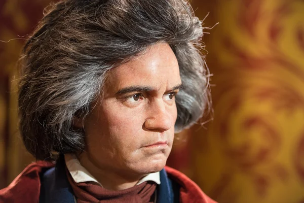 Cera de Ludwig van Beethoven expuesta en Madame Tussauds — Foto de Stock