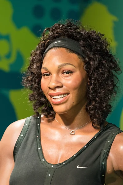 Serena Williams'ın Waxwork Madame Tussauds ekranda — Stok fotoğraf