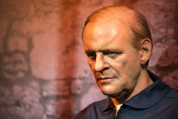 Vaxverk av Anthony Hopkins på displayen på Madame Tussauds — Stockfoto