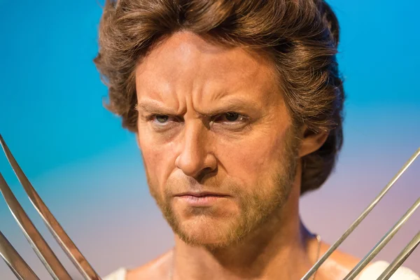 Cola de cera de Wolverine em exposição na Madame Tussauds — Fotografia de Stock