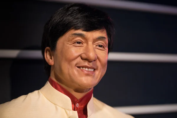 Waxwork of Jackie Chan on display at Madame Tussauds — Stock Photo, Image