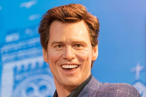 Waxwork di Jim Carrey in mostra a Madame Tussauds — Foto Stock