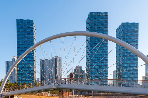 Songdo Central Park is the green space plan,inspired by NYC Central Park. Central Park is a green oasis in the midst of Korea's first international city