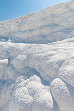 Natural travertine pools and terraces at Pamukkale ,Turkey. Pamu