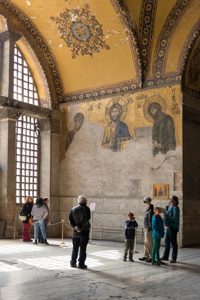 Interior de la mezquita Hagia Sofia, Estambul, Turquía —  Fotos de Stock