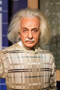 Bir mumya Albert Einstein