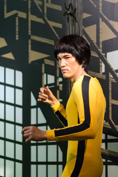 A waxwork of Bruce Lee