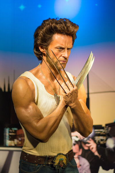 A waxwork of Wolverine