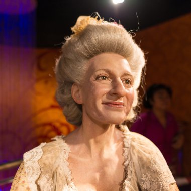 A waxwork of Madame Tussauds on display at Madame Tussauds