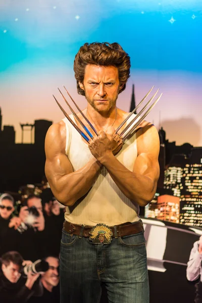 A waxwork of Wolverine on display at Madame Tussauds — 스톡 사진