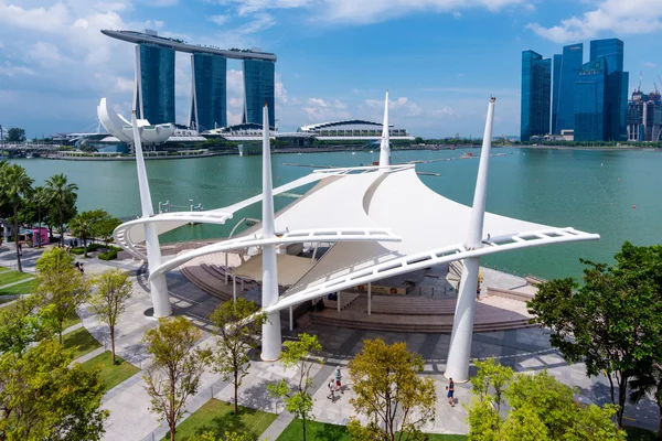 Singapore business buildings area — Stock Fotó