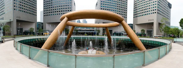 Fontein van rijkdom landmark van singapore — Stockfoto