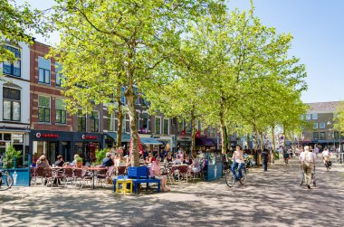Tourist in City of Delft, the Nertherlands