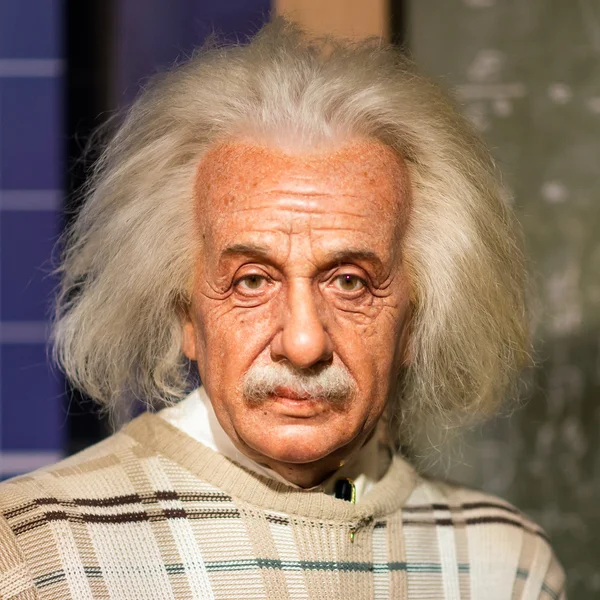 Een waxwork van Albert Einstein — Stockfoto