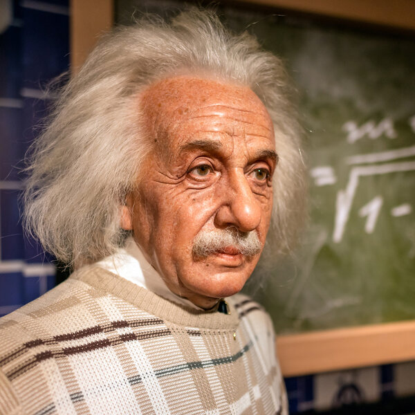 A waxwork of Albert Einstein Royalty Free Stock Images