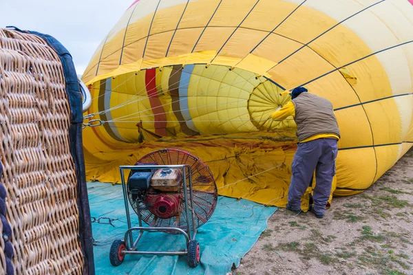 El gran vuelo en globo Capadocia es conocido en todo el mundo —  Fotos de Stock