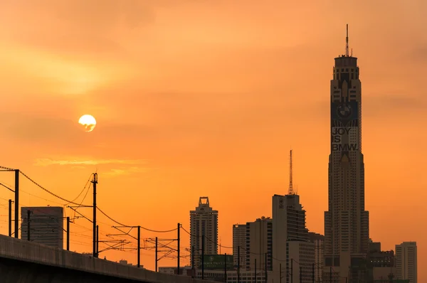 Baiyoke Tower II Skyscraper in Bangkok, Thailand. — Stok fotoğraf