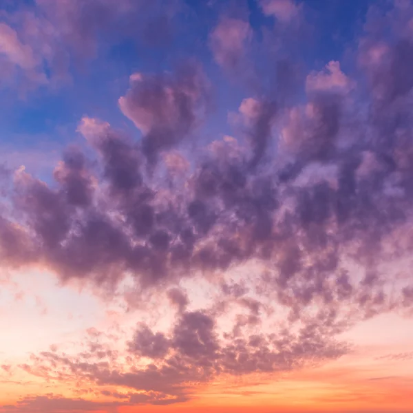 Bonito céu do nascer do sol e nuvens fundo — Fotografia de Stock